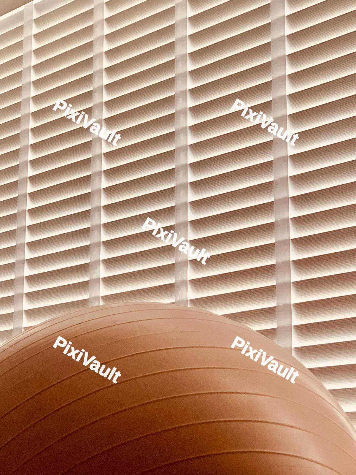 Pink Ball White Blinds